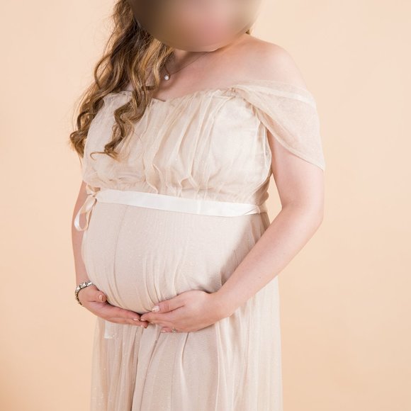 Beige/Ivory/Nude/Cream Beautiful Elegant Dress, used as Maternity gown - Picture 2 of 2